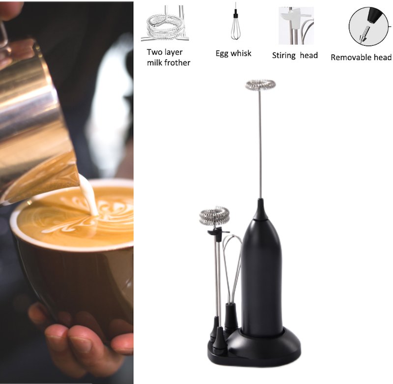 Rechargable Milk Frother Storage set